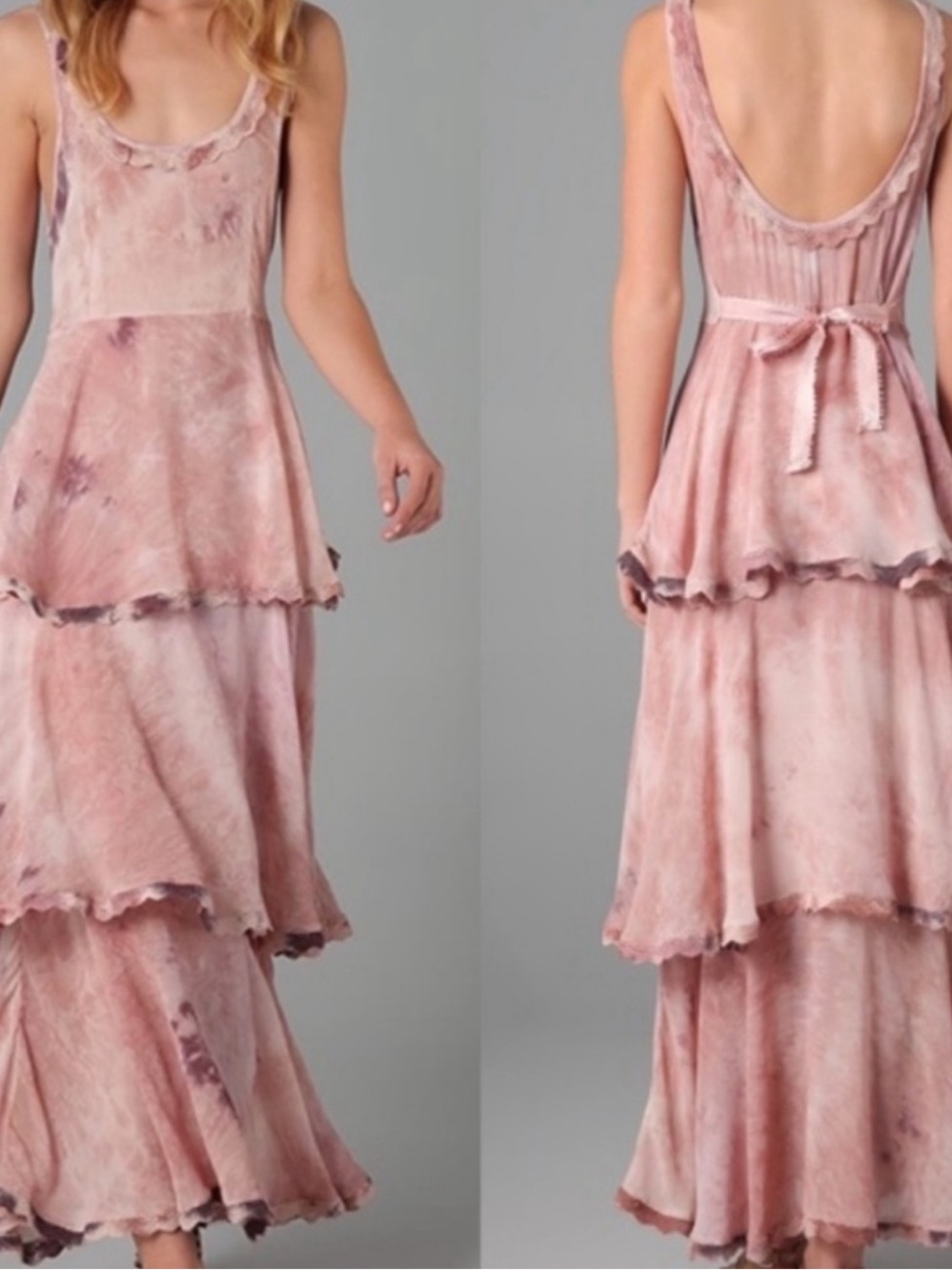 Free People New Romantics Boho Maxi Tie Dye Dress